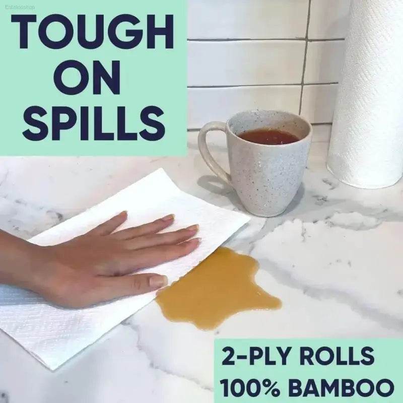 Absorbent paper towel.