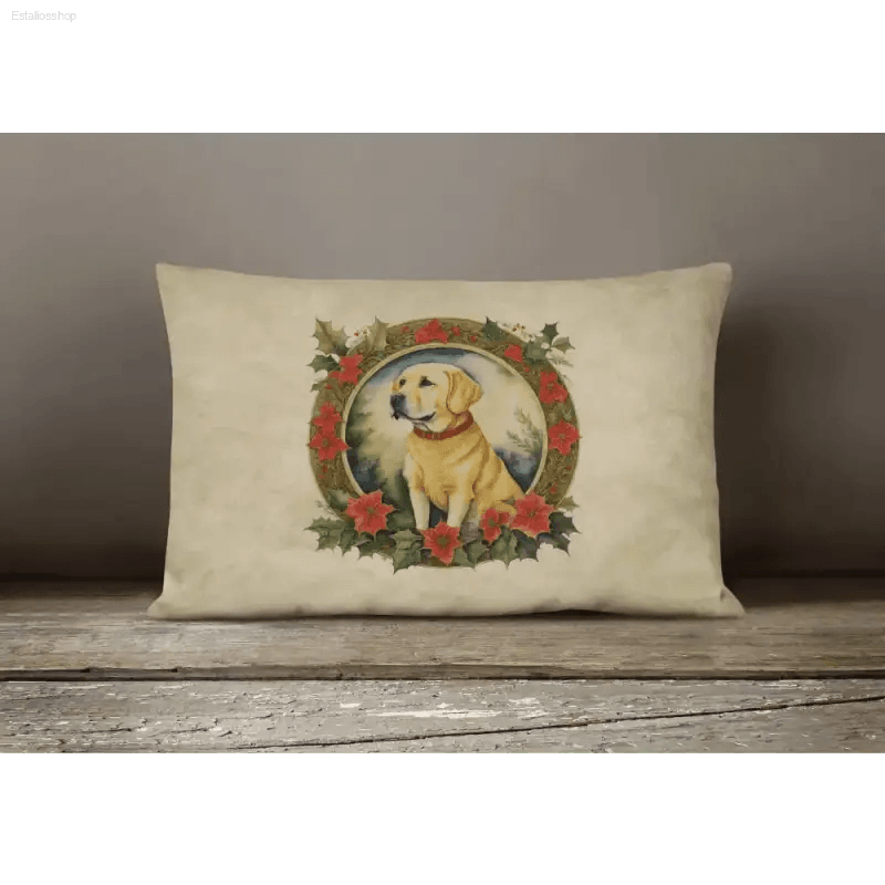 Coastal Pup Paradise: Festive White Bench Holiday Dog Pillows! - Estalios