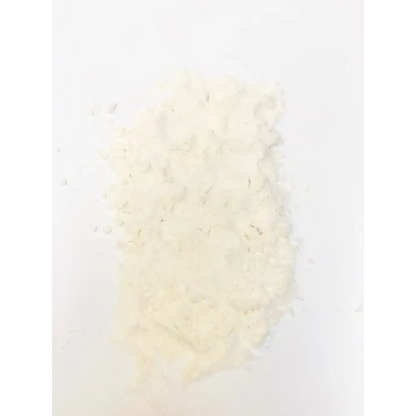 Off-white powder for Coconut Milk Bath Soak Bliss with vanilla essential oil magic