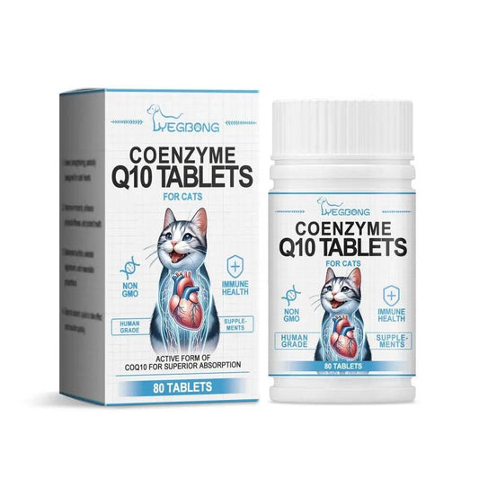Coenzyme Q10 Tablets for Cats' Heart Health and Vitality - Estalios