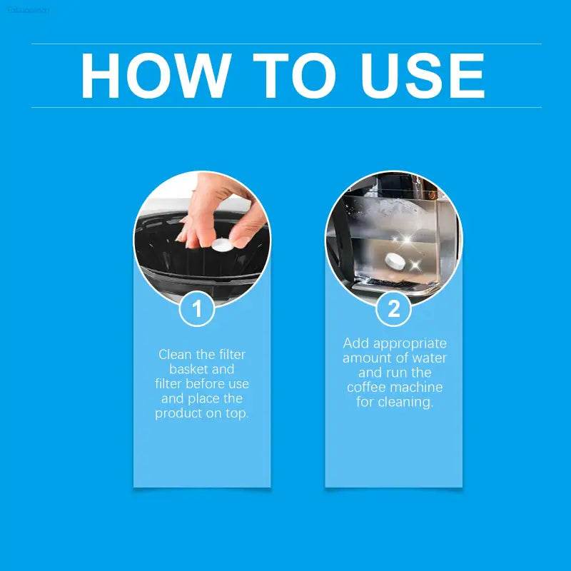 Coffee Machine Descaling Tablets for Deep Cleaning Stains - Estalios