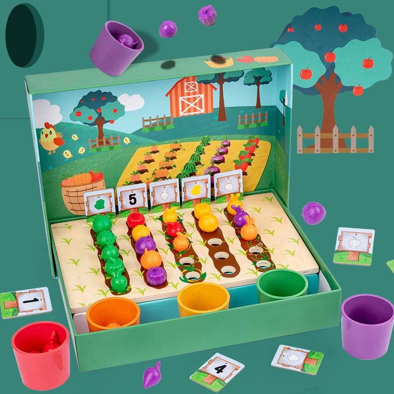 Color Classification Cup Wooden Toys for Early Education - Estalios
