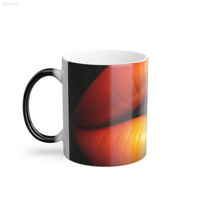 Color Morphing Mug - Rainbow Lips 11oz Coffee Cup Gift - Estalios