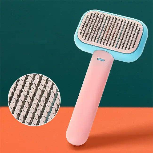 Colorful Cat and Dog Hair Brush with Massage Comb Features - Estalios
