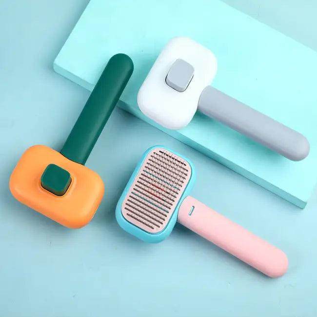 Colorful Cat and Dog Hair Brush with Massage Comb Features - Estalios