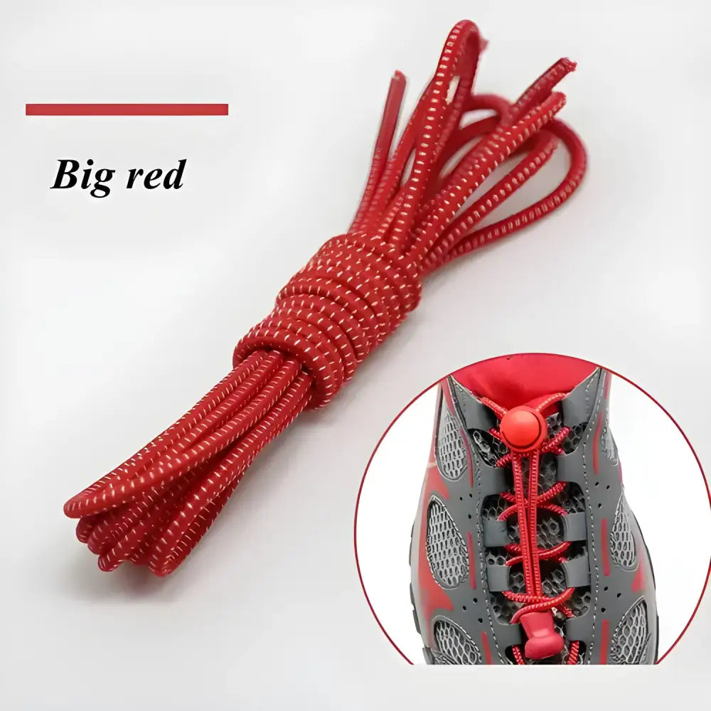 Red elastic shoelaces perfect for Colorful Elastic Shoelaces & Mesh Water Shoes