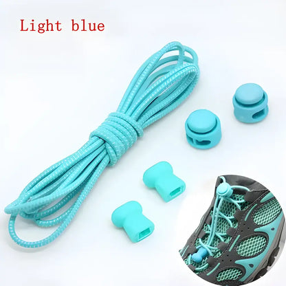 Light blue elastic shoelaces perfect for Colorful Elastic Shoelaces & Mesh Water Shoes