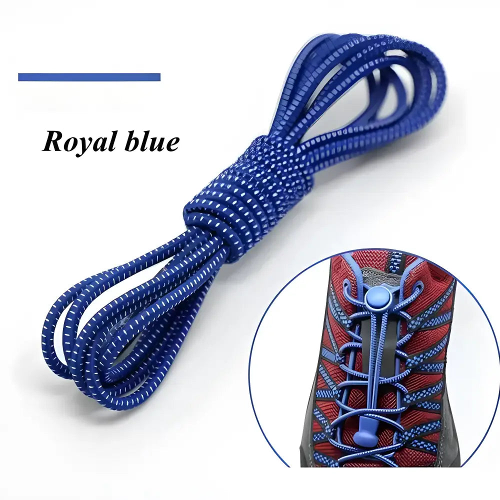 Royal blue elastic shoelaces perfect for colorful elastic shoelaces and mesh water shoes