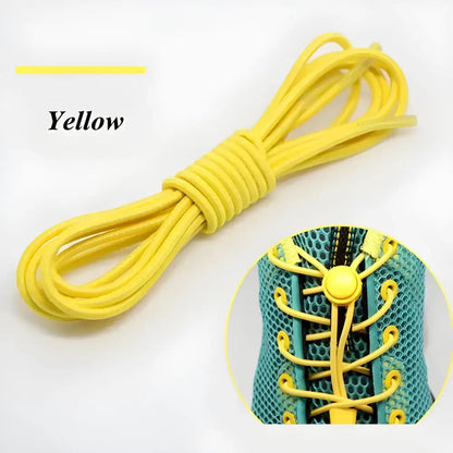 Yellow elastic shoelaces perfect for Colorful Elastic Shoelaces & Mesh Water Shoes