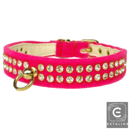 Sparkling Colorful Jeweled Dog Collars for Your Pet's Neck - Estalios