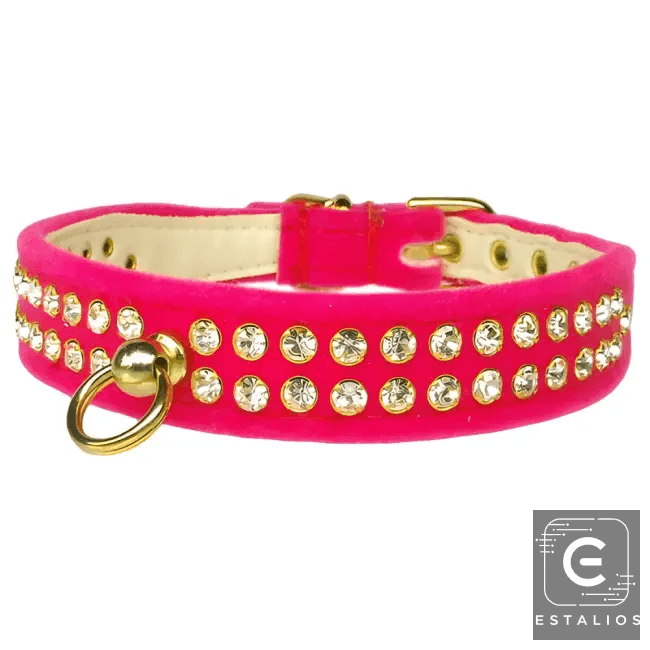 Sparkling Colorful Jeweled Dog Collars for Your Pet's Neck - Estalios