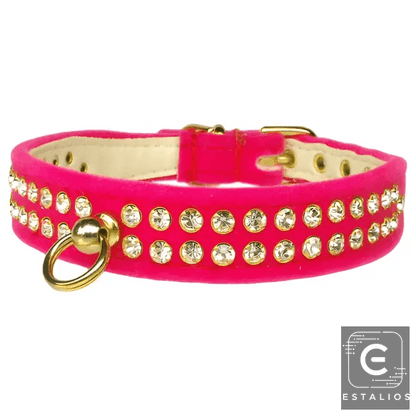 Sparkling Colorful Jeweled Dog Collars for Your Pet's Neck - Estalios