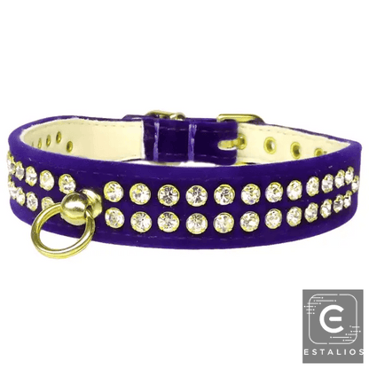 Sparkling Colorful Jeweled Dog Collars for Your Pet's Neck - Estalios