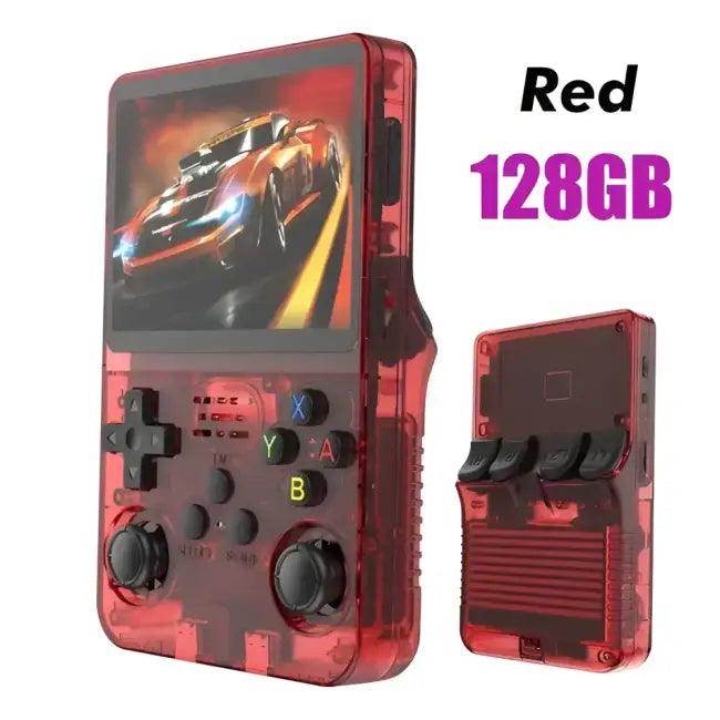Game On in Color: Vibrant Handheld Gaming Action.