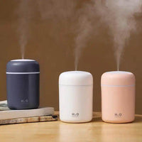 Colorful Portable Air Humidifier and Essential Oil Diffuser Set for Relaxation - Estalios