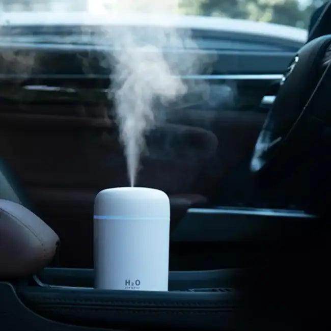 Colorful Portable Air Humidifier and Essential Oil Diffuser Set for Relaxation - Estalios