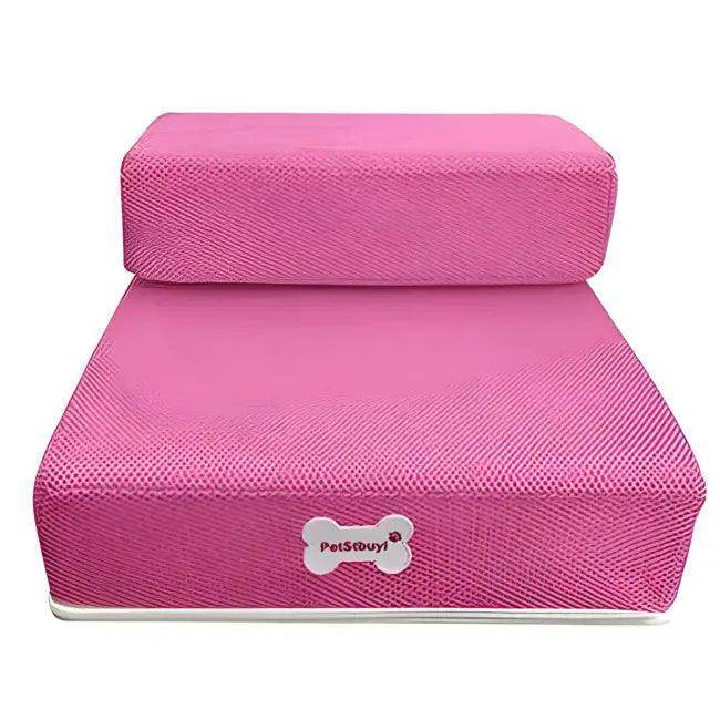 Bright and Bold Two-Step Pet Stairs for Easy Access - Estalios