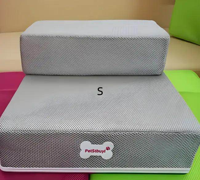 Bright and Bold Two-Step Pet Stairs for Easy Access - Estalios