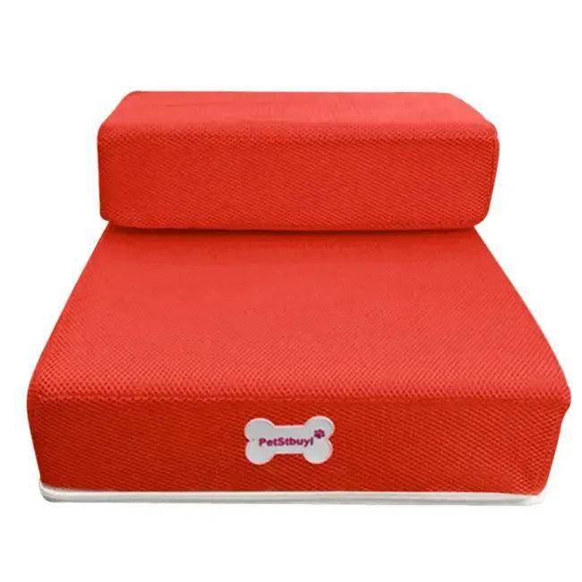 Bright and Bold Two-Step Pet Stairs for Easy Access - Estalios
