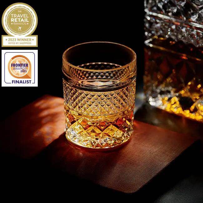 Colorful Whiskey Chilling Stones and Ornate Glass Set - Estalios