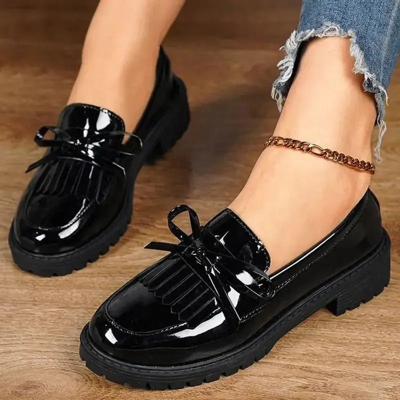 Comfortable Plus - Size Women's Slip - On Loafer Shoes with Suede Finish for Everyday Wear - EstaliosShop