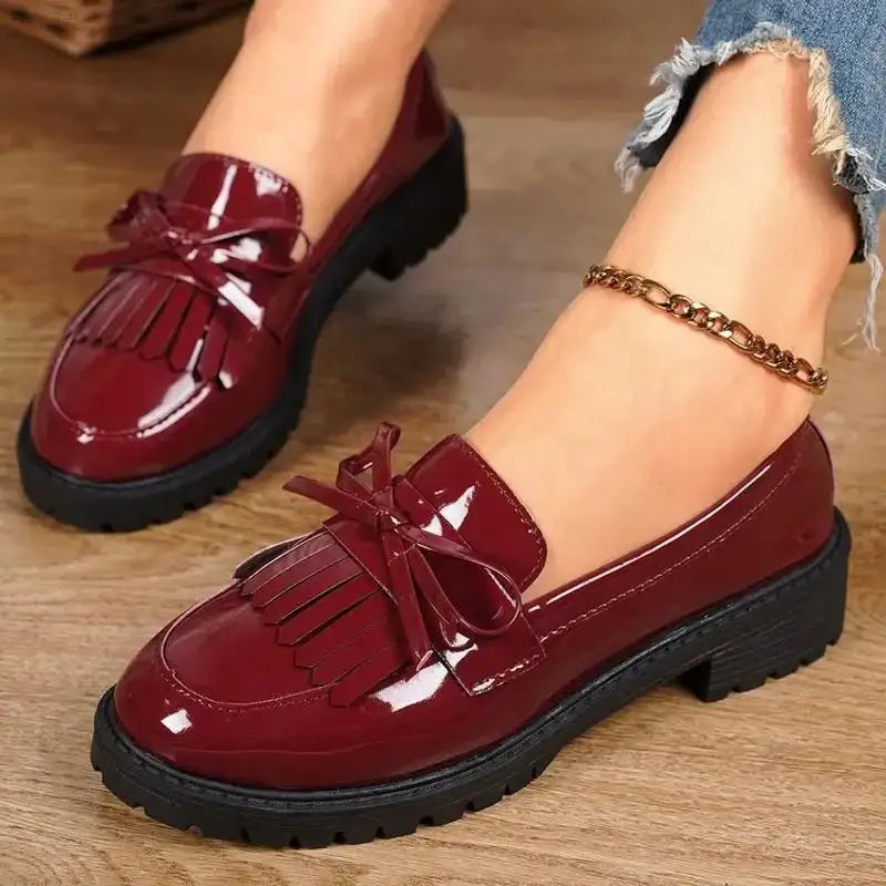 Comfortable Plus - Size Women's Slip - On Loafer Shoes with Suede Finish for Everyday Wear - EstaliosShop