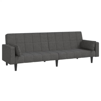 vidaXL Sofa Bed Dark gray Fabric (100% polyester), wood, plastic Large - Estalios