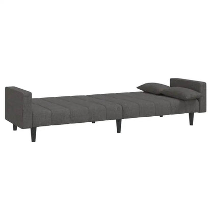 vidaXL Sofa Bed Dark gray Fabric (100% polyester), wood, plastic Large - Estalios