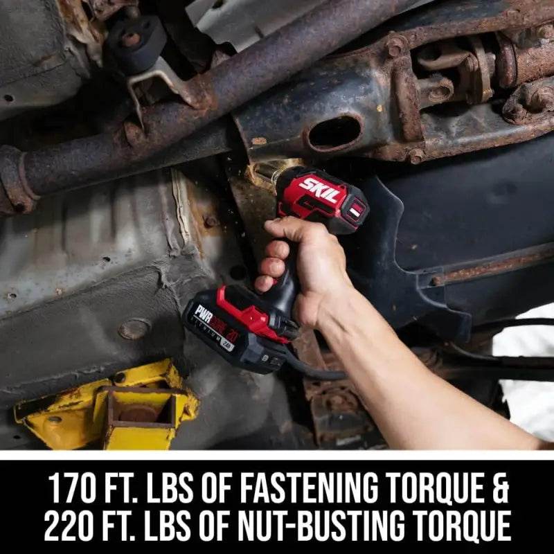 Unleash the Fury: Red & Black Pwr Core Brushless Impact Wrench! - Estalios