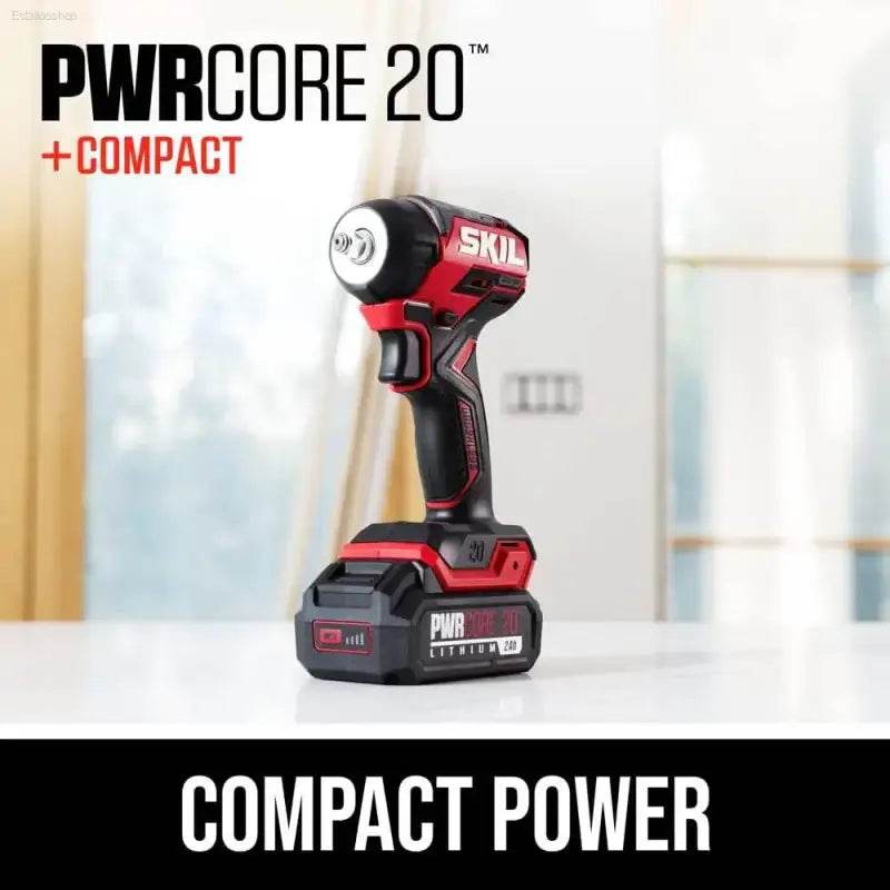 Unleash the Fury: Red & Black Pwr Core Brushless Impact Wrench! - Estalios