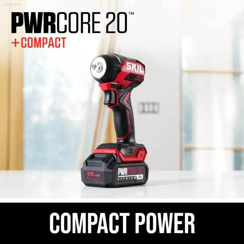 Unleash the Fury: Red & Black Pwr Core Brushless Impact Wrench! - Estalios