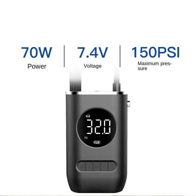 Compact Electric Handheld Tire Inflator for Fast Inflation - Estalios