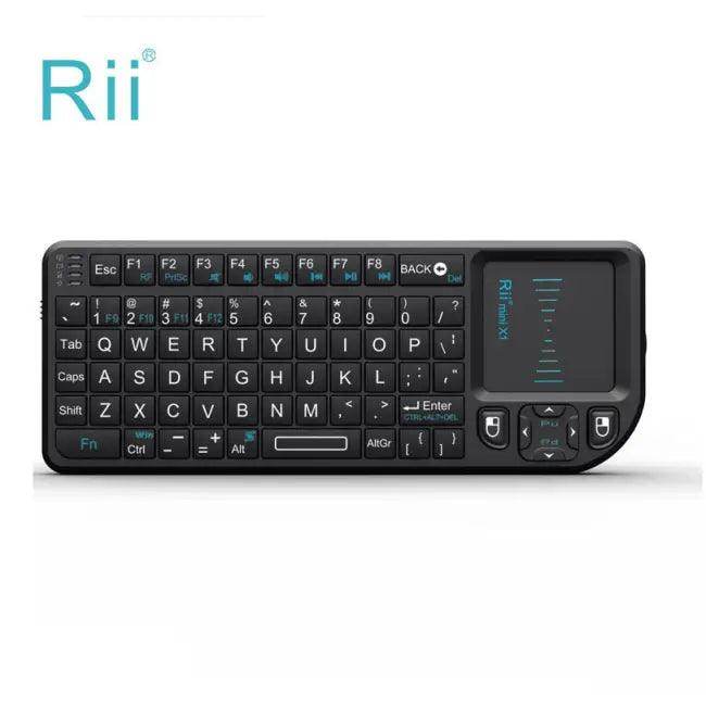 Compact Rii X1 Mini Wireless Keyboard with Touchpad Convenience - Estalios