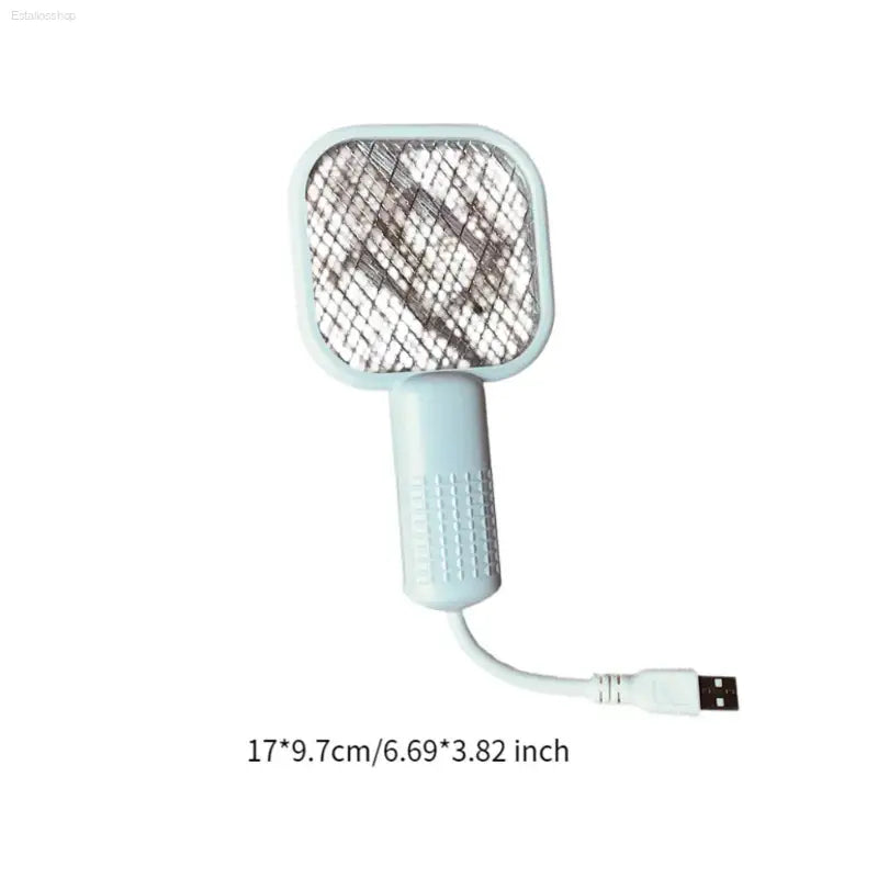Compact USB Electric Mosquito Killer - 5-Layer Security Net Fly Swatter for Home & Camping - Estalios