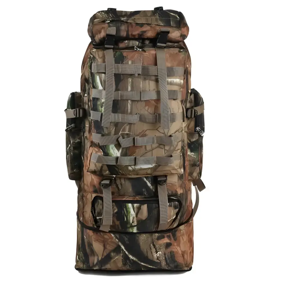 Camouflage hiking backpack perfect for waterproof outdoor camping and hiking 100L adventures