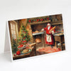 Cookies with Santa Claus Greeting Cards Pack of 8 for Holidays - Estalios