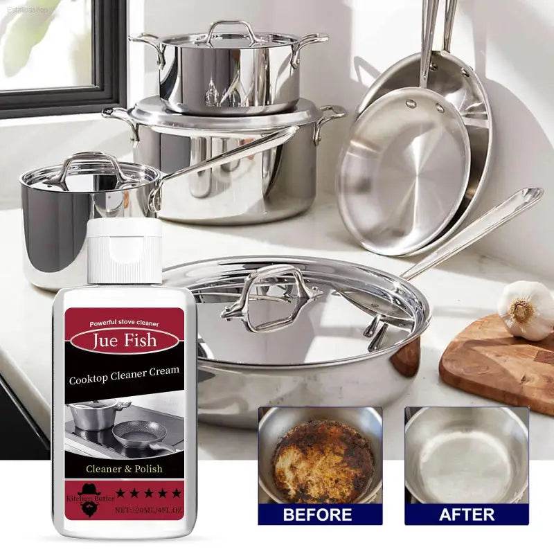 Cooktop Cleaner Cream To Remove Oil Stains And Dirt - Estalios