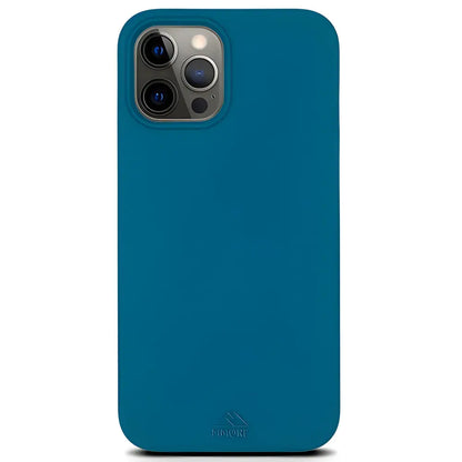 Cool Blue & Teal Biodegradable Phone Case for Mini iPhone, stylish and eco-friendly