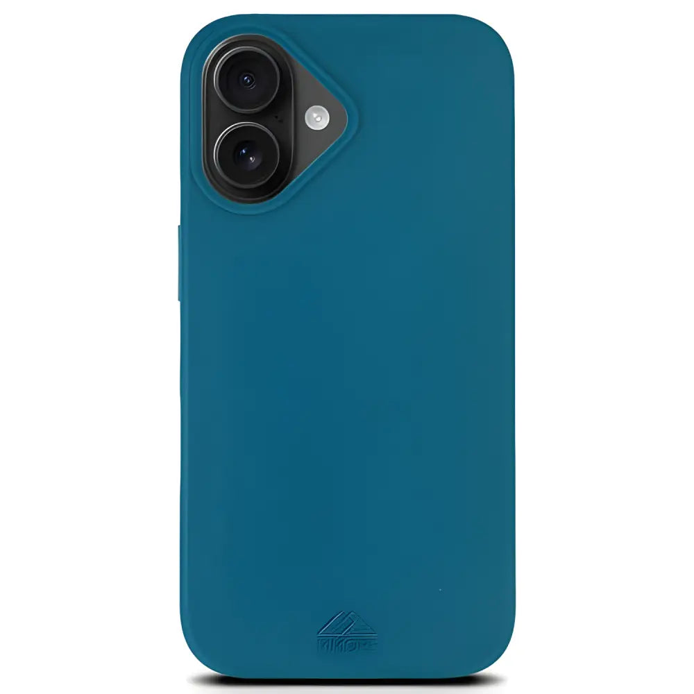 Cool Blue & Teal biodegradable phone case for Mini iPhone, perfect for eco-friendly users