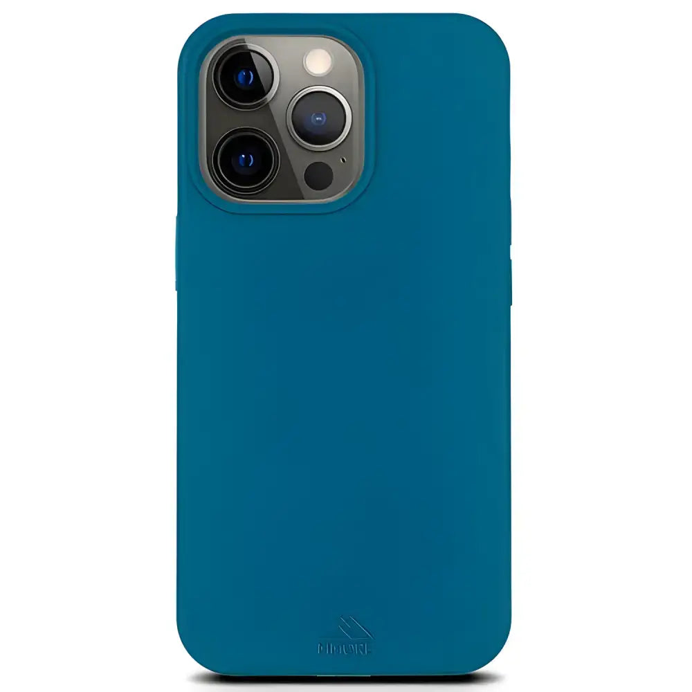 Cool Blue & Teal Biodegradable iPhone Mini Cases in a vibrant blue smartphone case