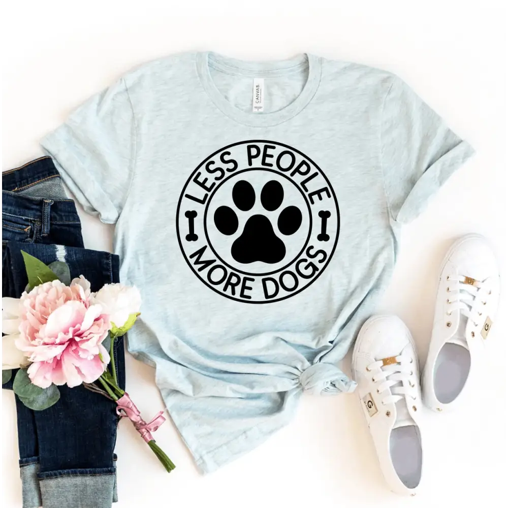 Cool Dog Tees in Heather Ice Blue - XS / Heather Blue - T-shirts