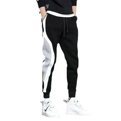 Stylish Black and Gray Loose Casual Pants perfect for a relaxed, sporty look