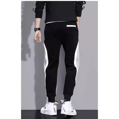 Stylish Black and White loose casual pants for comfy everyday wear