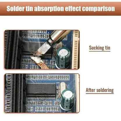 Easy Soldering Fixes with Copper Desoldering Wire Spool - Estalios