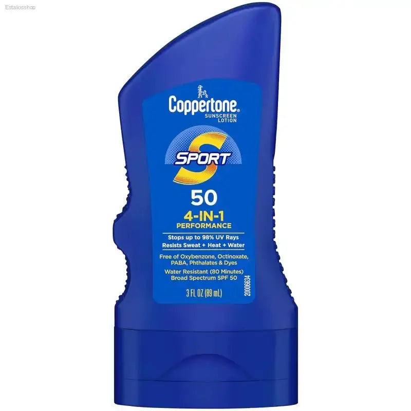 Coppertone Sport Sunscreen Lotion SPF 50 with Water Resistance for Active Individuals - EstaliosShop