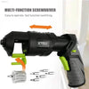 Cordless Electric Screwdriver with Adjustable Head and LED Light - Estalios