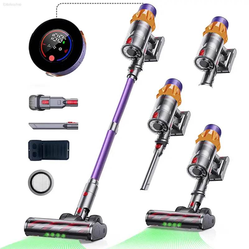 V18 Cordless Vacuum Cleaner - 550W Power, 45000PA Suction, Handheld & Compact Design - Estalios