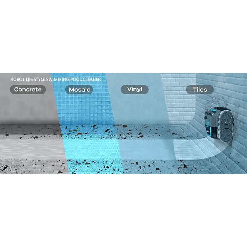 Cordless Robot Swimming Pool Cleaner with APP Control - Estalios