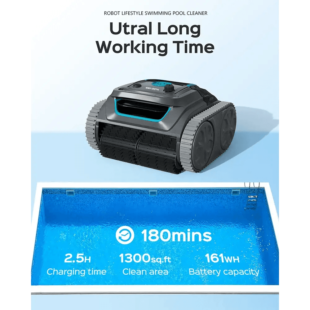 Cordless Robot Swimming Pool Cleaner with APP Control - Estalios
