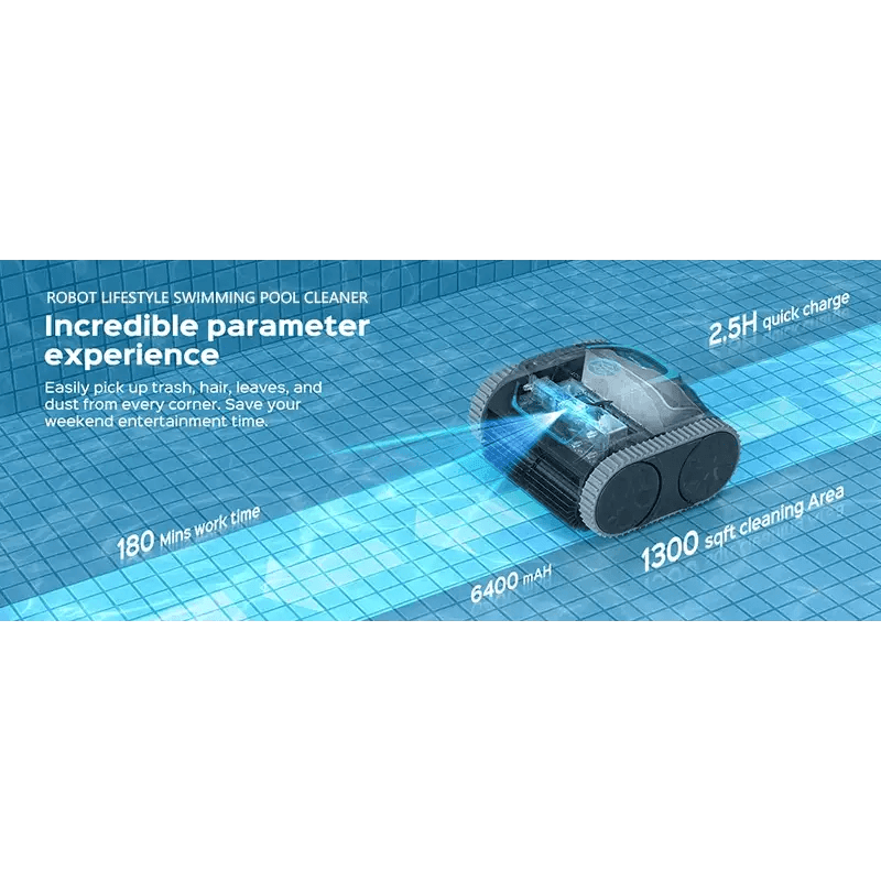 Cordless Robot Swimming Pool Cleaner with APP Control - Estalios